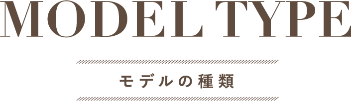 MODEL TYPE モデルの種類